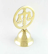 Scales of Justice Brass Altar Bell, 4-1/4 inches | Woot & Hammy